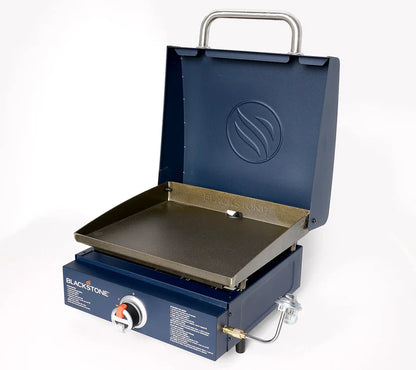 17" Portable Outdoor Griddle with Hood,Carry Bag & Tool Kit